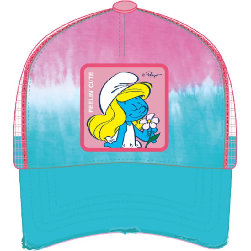 cappellino-trucker-blu-e-rosa-pitufina-smu-ett2-i-puffi-di-capslab