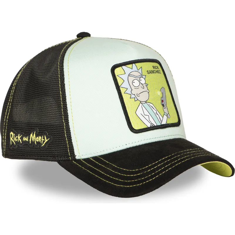 cappellino-trucker-blu-e-nero-rick-sanchez-rem6-gun-rick-y-morty-di-capslab