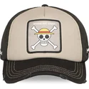 beige-och-svart-truckerkeps-straw-hat-pirates-op6-str-one-piece-fran-capslab
