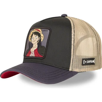 Cappellino trucker multicolore Monkey D. Luffy OP6 LUF One Piece di Capslab