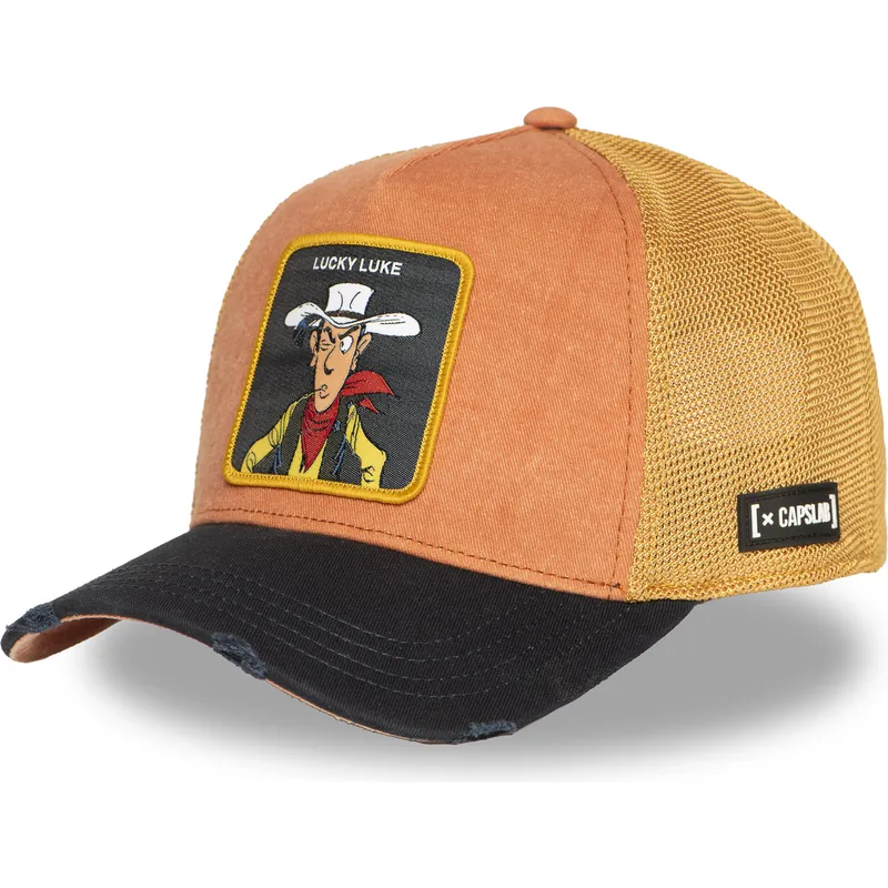 czapka-trucker-pomaranczowo-czarna-lucky-luke-lck2-lob-od-capslab