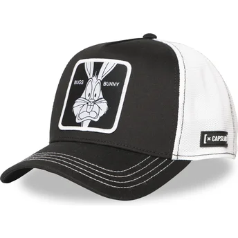 Schwarz-weiße Trucker-Cap Bugs Bunny LOO12 BUG CT Looney Tunes von Capslab
