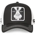 cappellino-trucker-nero-e-bianco-bugs-bunny-loo12-bug-ct-looney-tunes-di-capslab