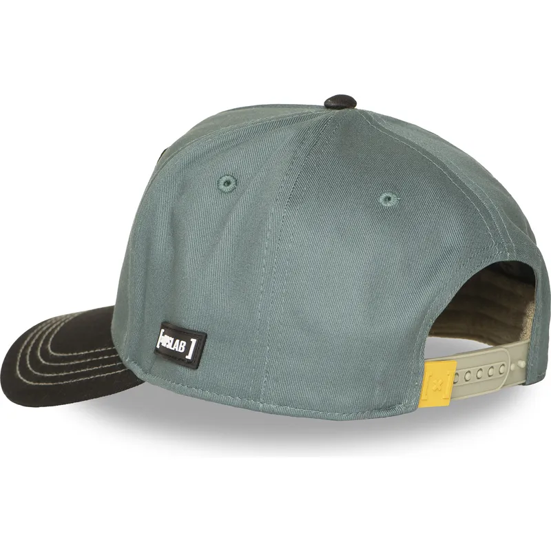 cappellino-curvo-verde-e-nero-snapback-daffy-duck-loo12-daf2-looney-tunes-di-capslab