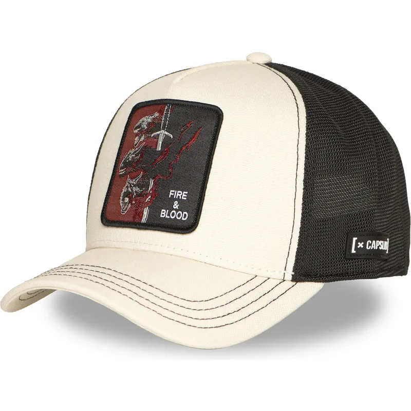 beige-och-svart-trucker-keps-casa-targaryen-fire-and-blood-got-tar-game-of-thrones-fran-capslab