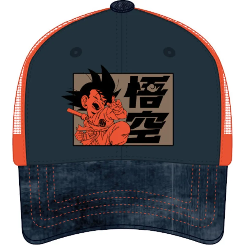 truckerkeps-bla-och-orange-son-goku-barn-db6-kid-dragon-ball-fran-capslab
