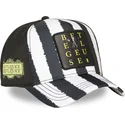capslab-beetlejuice-btj-str-beetlejuice-schwarz-weiss-trucker-cap