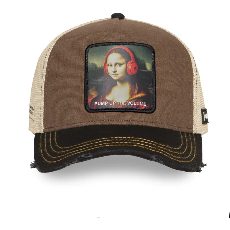 trucker-cap-braun-und-schwarz-mona-lisa-pump-up-the-volume-fam-mon-famous-von-capslab