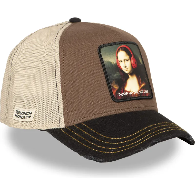 trucker-cap-braun-und-schwarz-mona-lisa-pump-up-the-volume-fam-mon-famous-von-capslab