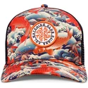 mehrfarbige-trucker-cap-koi-watching-club-hft-von-djinns