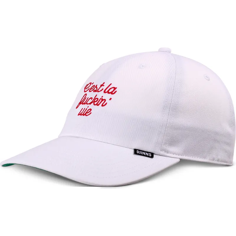 cappello-bianco-curvo-regolabile-c-est-la-fuckin-vie-di-djinns