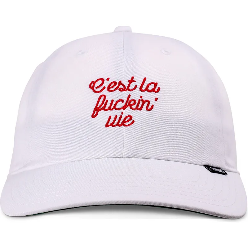 weisse-verstellbare-curved-cap-cest-la-fuckin-vie-von-djinns