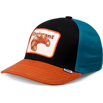 Snapback multicolore con visiera curva per bambino Food Croissant Basic di Djinns