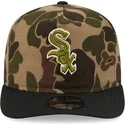 verstellbare-gebogene-tarnkappe-19twenty-geburstete-baumwolle-three-looms-duck-der-chicago-white-sox-mlb-von-new-era