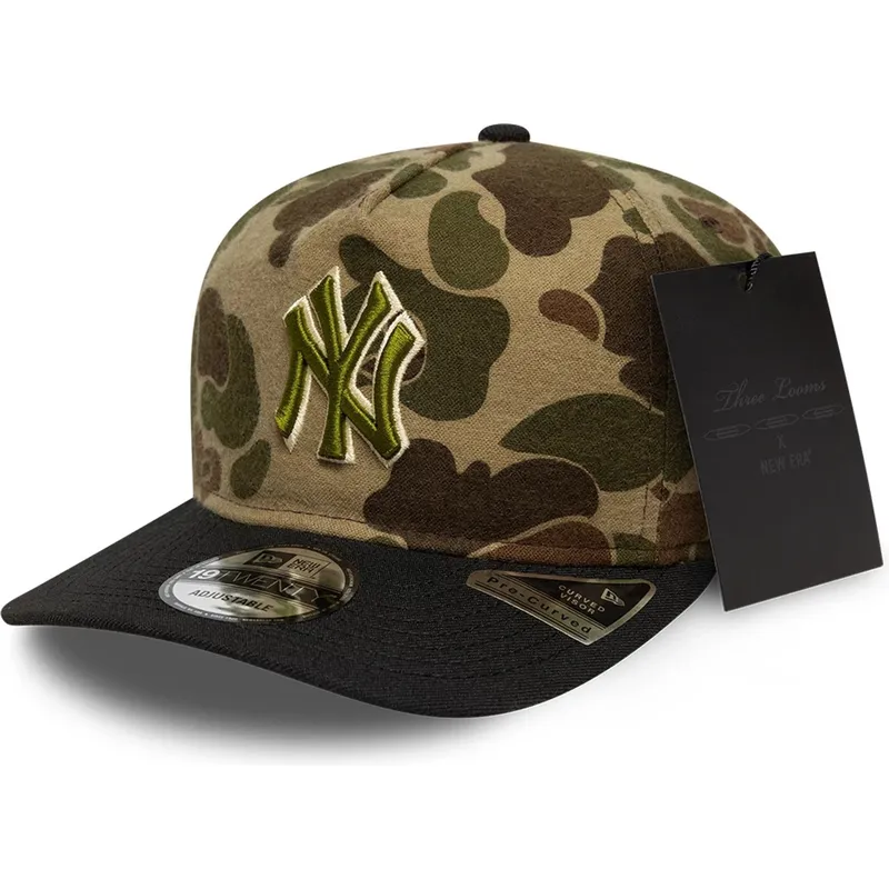 czapka-z-zakrzywionym-daszkiem-kamuflaz-regulowana-19twenty-brushed-cotton-three-looms-duck-new-york-yankees-mlb-new-era