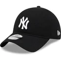 new-era-curved-brim-9twenty-merino-wool-yarn-new-york-yankees-mlb-black-adjustable-cap