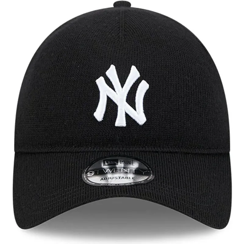 czarna-zakrzywiona-czapka-regulowana-9twenty-z-welny-merynosow-new-york-yankees-mlb-od-new-era