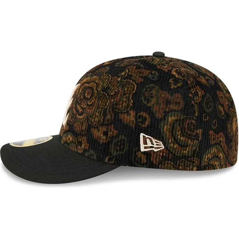 schwarze-gebogene-angepasste-59fifty-low-profile-floral-cord-three-looms-printed-corduroy-kappe-der-atlanta-braves-mlb-von-new-e