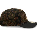 svart-bojd-keps-justerbar-59fifty-low-profile-floral-cord-three-looms-printed-corduroy-fran-atlanta-braves-mlb-av-new-era