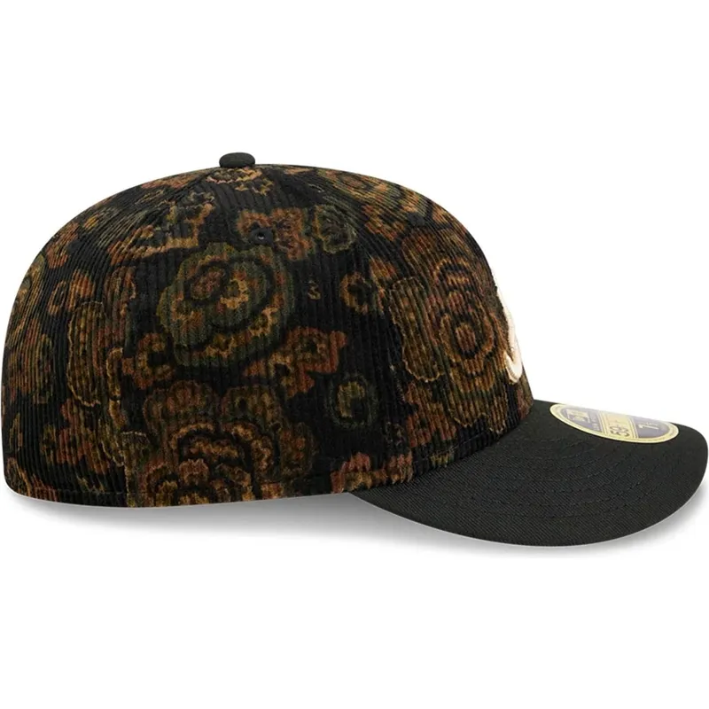 schwarze-gebogene-angepasste-59fifty-low-profile-floral-cord-three-looms-printed-corduroy-kappe-der-atlanta-braves-mlb-von-new-e