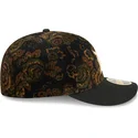czarna-zakrzywiona-dopasowana-czapka-59fifty-low-profile-floral-cord-three-looms-printed-corduroy-detroit-tigers-mlb-od-new-era