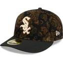 chicago-white-sox-mlb-59fifty-low-profile-floral-cord-three-looms-printed-corduroy-svart-bojd-justerbar-keps-fran-new-era