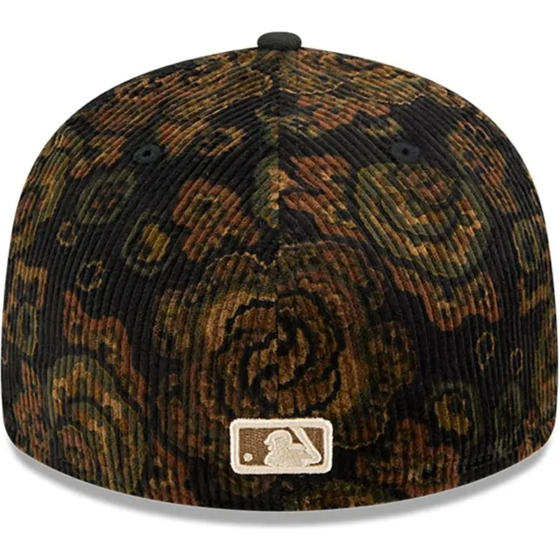 svart-bojd-justerbar-keps-59fifty-low-profile-floral-cord-three-looms-printed-corduroy-los-angeles-dodgers-mlb-fran-new-era