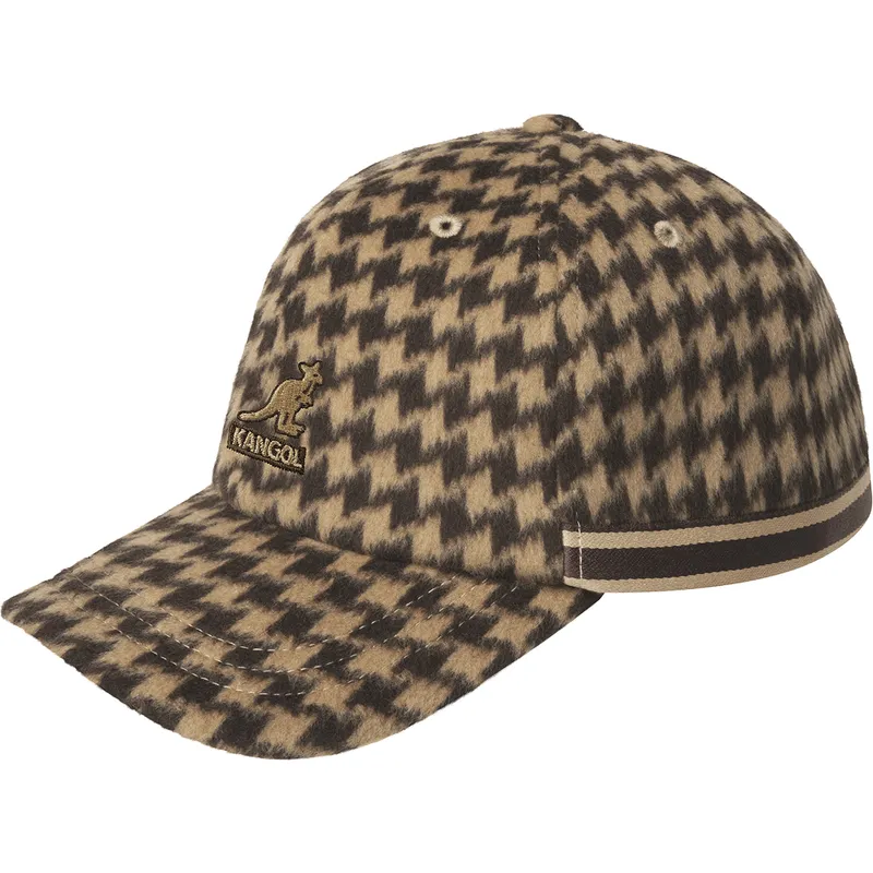 cappellino-curvo-marrone-regolabile-block-zig-baseball-brown-di-kangol