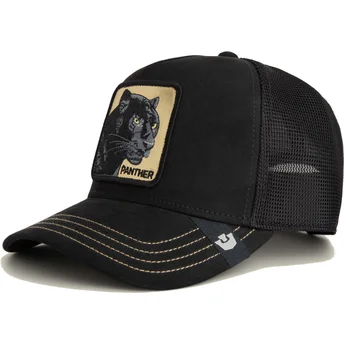 Schwarze Trucker-Kappe Panther Golden Suede The Farm von Goorin Bros.