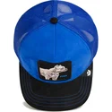 blaue-und-schwarze-trucker-kappe-pitbull-hund-flex-pitbull-suede-the-farm-von-goorin-bros