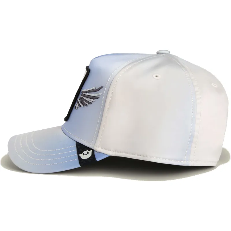 cappello-snapback-azzurro-con-visiera-curva-pegaso-legend-flare-up-wings-the-farm-di-goorin-bros