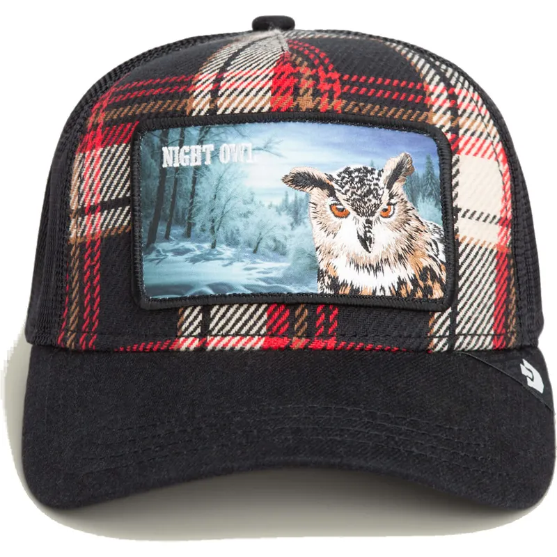cappellino-trucker-multicolore-gufo-night-owl-cabin-fever-homestead-the-farm-di-goorin-bros