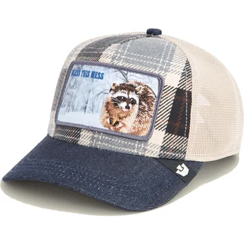 Goorin Bros. Raccoon Bless This Mess Free Spirited Homestead The Farm Blue Trucker Hat