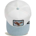trucker-cap-weiss-und-blau-adler-fly-high-denim-the-farm-von-goorin-bros