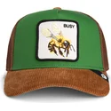 czapka-trucker-zielona-i-brazowa-pszczola-busy-remix-the-farm-od-goorin-bros
