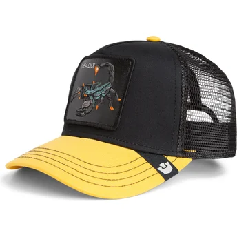 Goorin Bros. Scorpion Deadly Sport The Farm Black and Yellow Trucker Hat