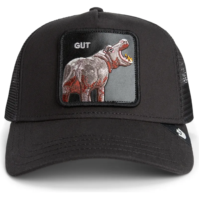 czapka-trucker-czarna-hipopotam-gut-hippo-sport-the-farm-od-goorin-bros