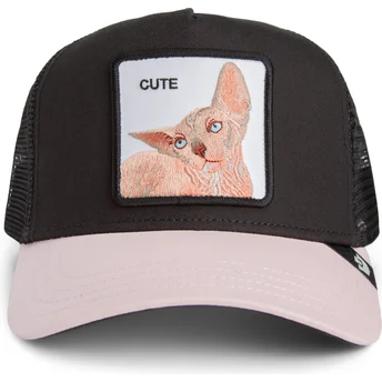 Cappellino trucker nero gatto Cute The Sphynx Sport The Farm di Goorin Bros.