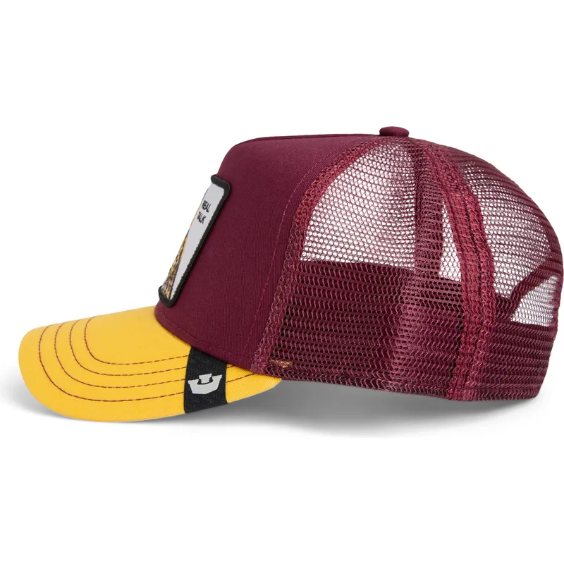 cappellino-trucker-rosso-e-giallo-gufo-the-real-talk-sport-the-farm-di-goorin-bros