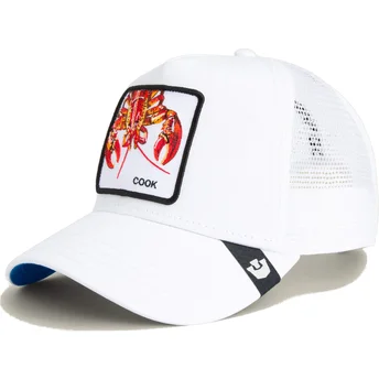 Gorra trucker bianca per bambino langosta Lemme Cook Mini The Farm di Goorin Bros.