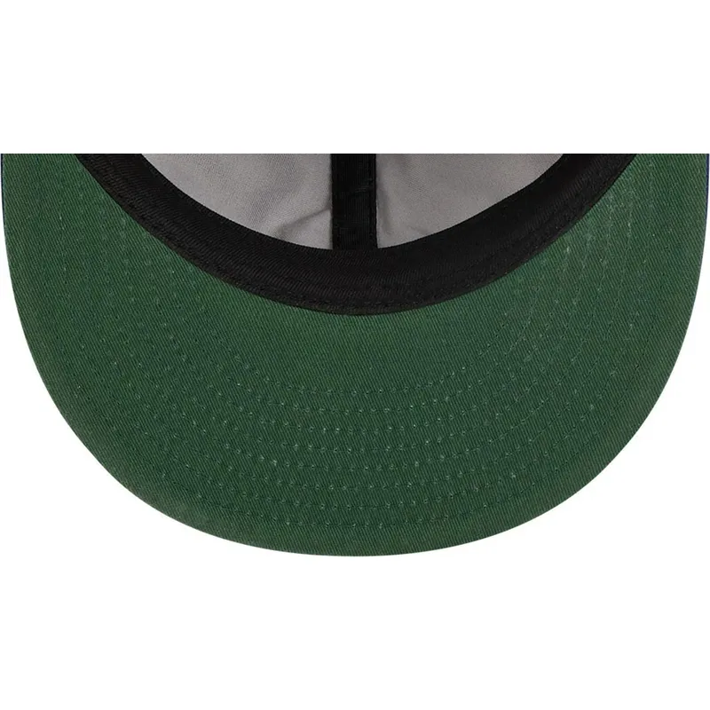 brun-och-bla-justerbar-platt-keps-9fifty-retro-crown-wool-pinstripe-fran-los-angeles-dodgers-mlb-av-new-era