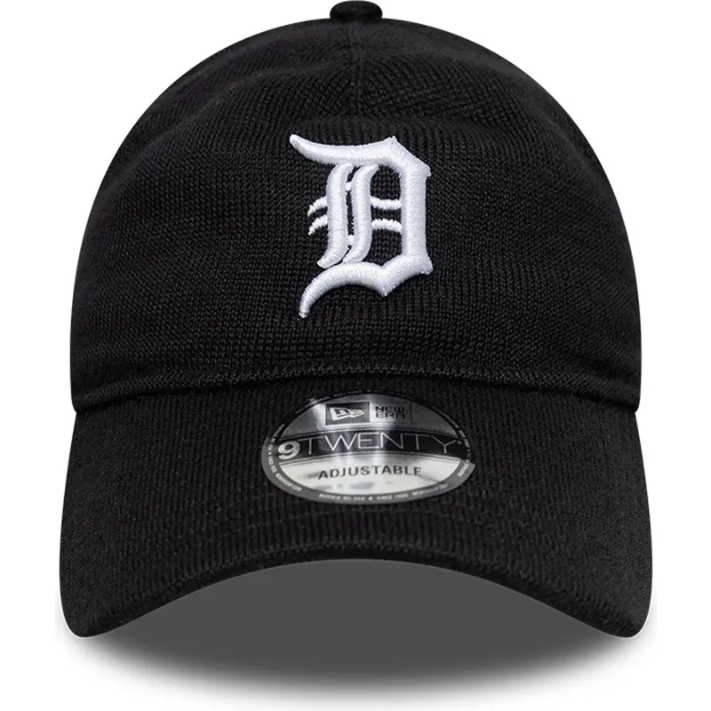 schwarze-verstellbare-curved-cap-9twenty-merino-wool-der-detroit-tigers-mlb-von-new-era