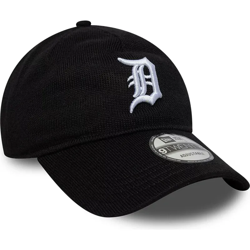 cappellino-curvo-nero-regolabile-9twenty-merino-wool-di-detroit-tigers-mlb-di-new-era