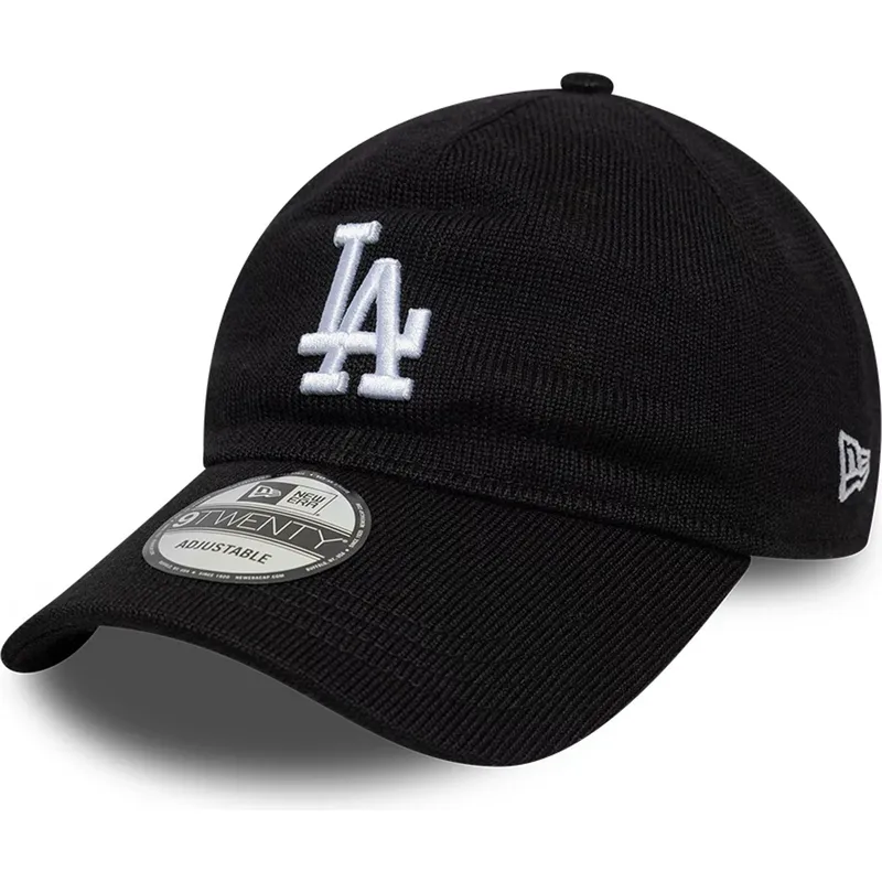 cappellino-curvo-nero-regolabile-9twenty-merino-wool-dei-los-angeles-dodgers-mlb-di-new-era
