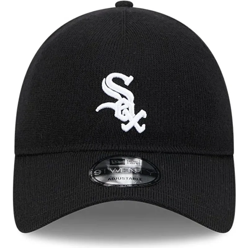 chicago-white-sox-mlb-new-era-9twenty-justerbar-svart-kurvkeps-i-merinoull