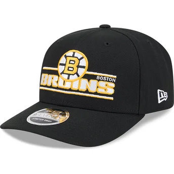Cappellino curvo nero snapback 9SEVENTY Stretch Snap Stated dei Boston Bruins NHL di New Era