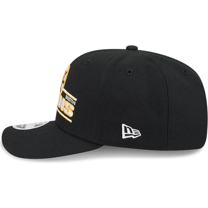 cappellino-nero-curvo-snapback-9seventy-stretch-snap-stated-dei-boston-bruins-nhl-di-new-era