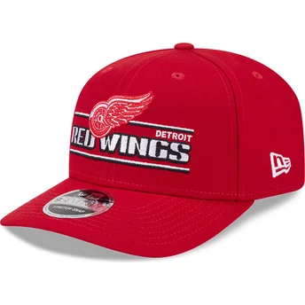 Czerwona czapka z daszkiem snapback 9SEVENTY Stretch Snap Stated Detroit Red Wings NHL od New Era