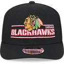 czarna-czapka-z-zakrzywionym-daszkiem-snapback-9seventy-stretch-snap-stated-chicago-blackhawks-nhl-new-era