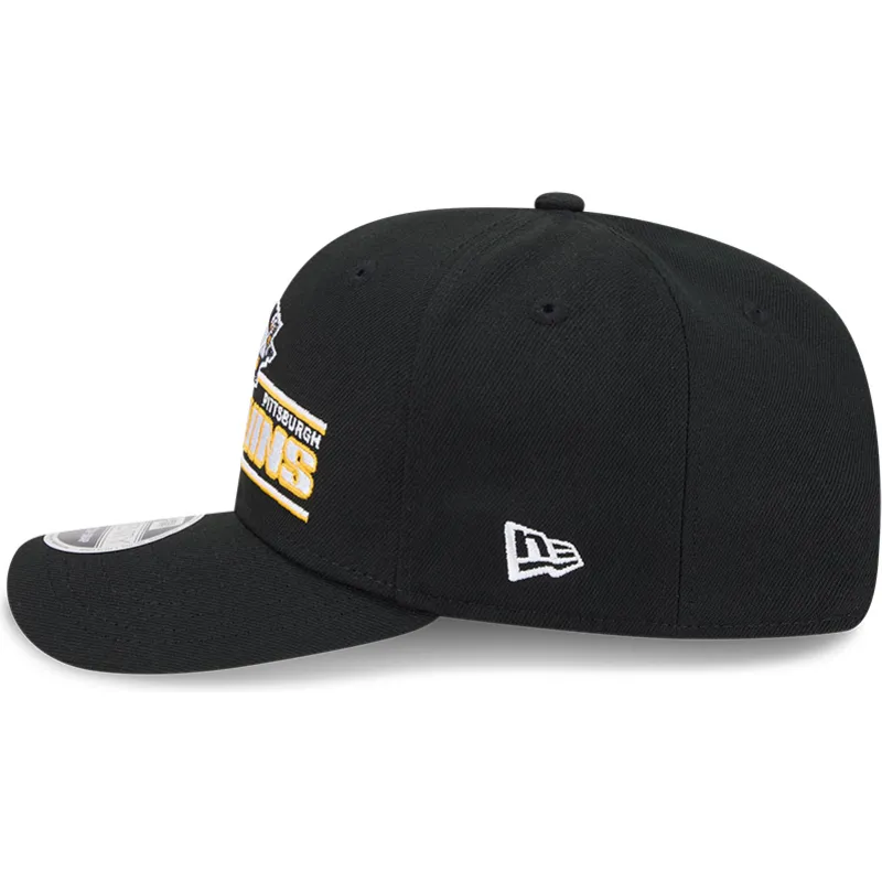 cappellino-curvo-nero-snapback-9seventy-stretch-snap-stated-di-pittsburgh-penguins-nhl-di-new-era